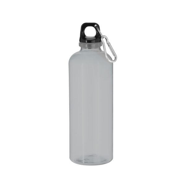 Butelka sportowa 630 ml z RPET z karabińczykiem P105010X czarny