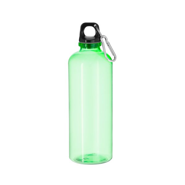 Butelka sportowa 630 ml z RPET z karabińczykiem P105010X jasnozielony