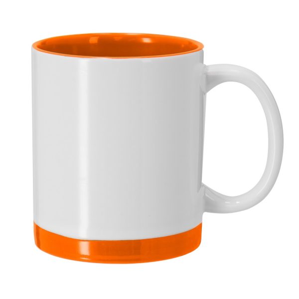Kubek ceramiczny 350 ml P105032X pomarańczowy