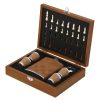 Zestaw upominkowy, piersiówka 175 ml, kieliszki 30 ml, szachy P105188X