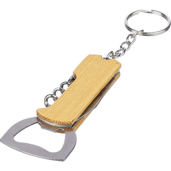 Bambusowy brelok do kluczy 3 w 1 P105278X