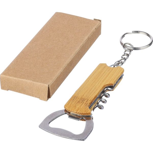 Bambusowy brelok do kluczy 3 w 1 P105278X
