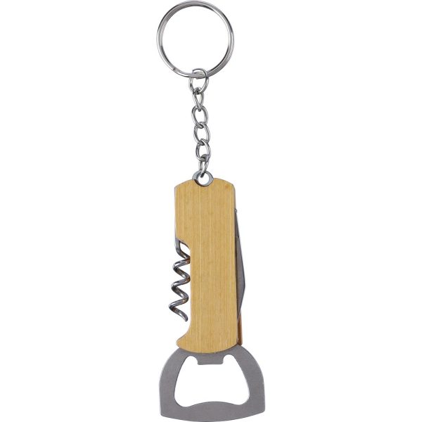 Bambusowy brelok do kluczy 3 w 1 P105278X