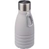Składana butelka sportowa 550 ml z karabińczykiem P105347X szary