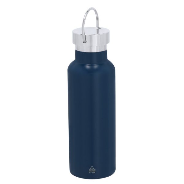Butelka termiczna 500 ml ze stali nierdzewnej z recyklingu P106191X granatowy