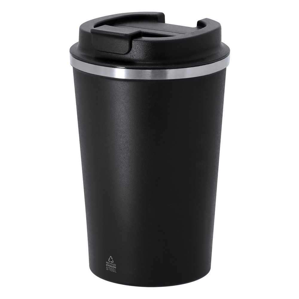 Kubek termiczny 350 ml ze stali nierdzewnej z recyklingu P106021X AX-VA679-W