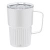 Kubek termiczny 450 ml ze stali nierdzewnej z recyklingu P106162X biały