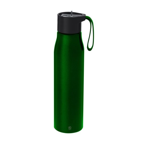 Butelka sportowa 700 ml z aluminium z recyklingu P106151X zielony