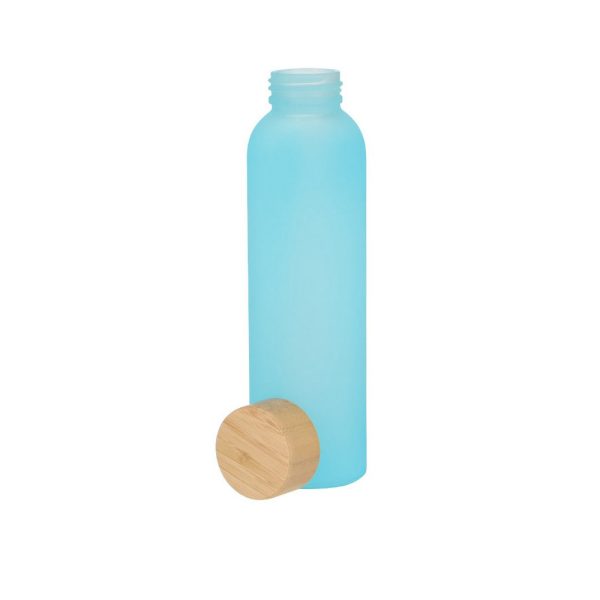 Butelka 500 ml ze szkła z recyklingu P105871X niebieski