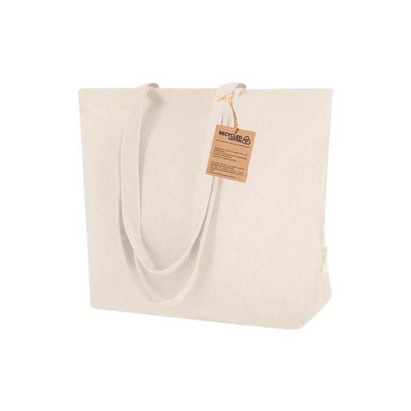 Torba na zakupy z bawełny z recyklingu P105956X beżowy