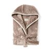 Szlafrok VINGA Louis RPET S/M P047530X brązowy