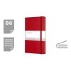 MOLESKINE Notatnik ok. B6 P008350X czerwony