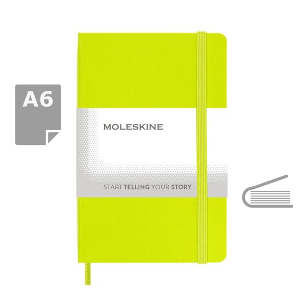 MOLESKINE Notatnik ok. A6 P012761X limonkowy