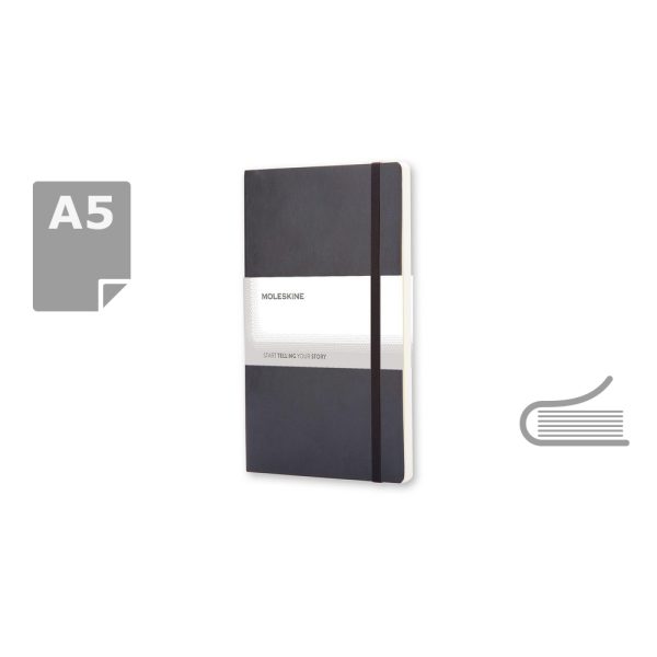 MOLESKINE Notatnik ok. A5 P007557X czarny