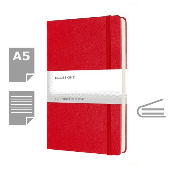 MOLESKINE EXPANDED Notatnik ok. A5 P104878X czerwony