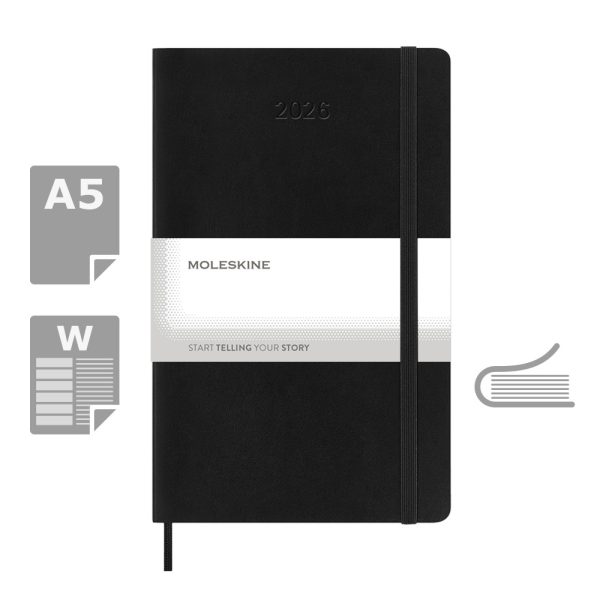 Kalendarz MOLESKINE 2026 P104890X czarny