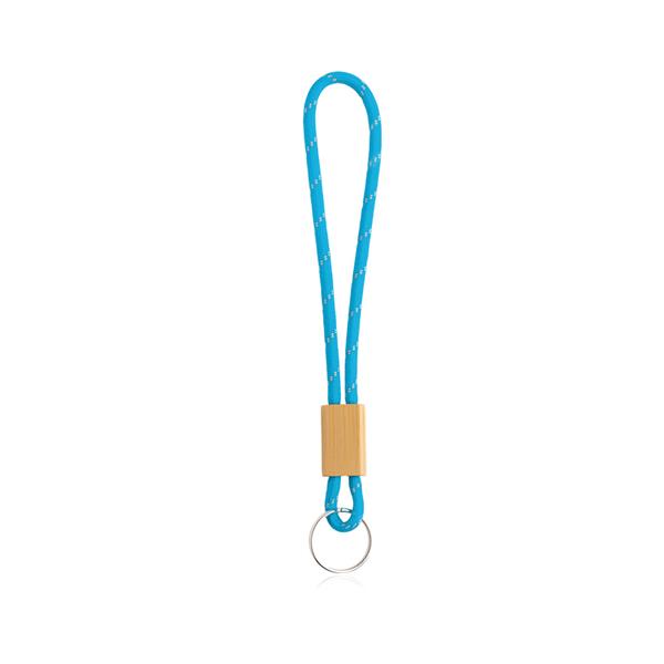 Brelok z bambusowym detalem / Vimeiro P093272P tourquise blue