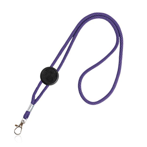 Smycz z karabińczykiem regulowana P090300P purple