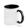 2-kolorowy kubek ceramiczny pod sublimację, 325 ml / Popmug P090155P czarny