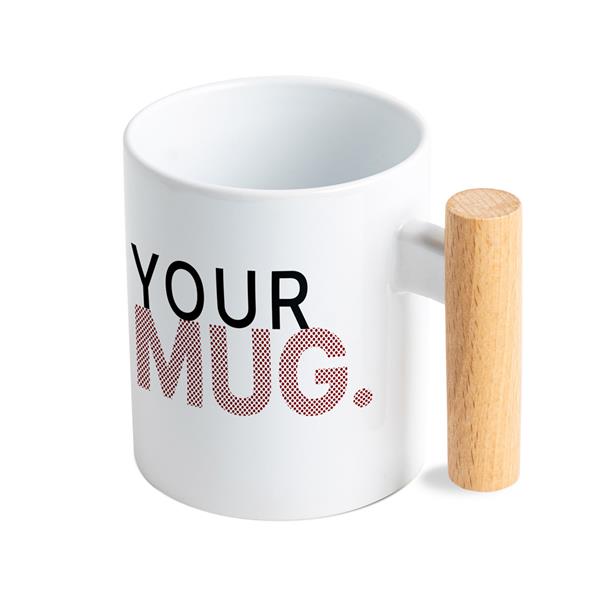 Kubek z drewnianym uchwytem / Mugoo P093301P