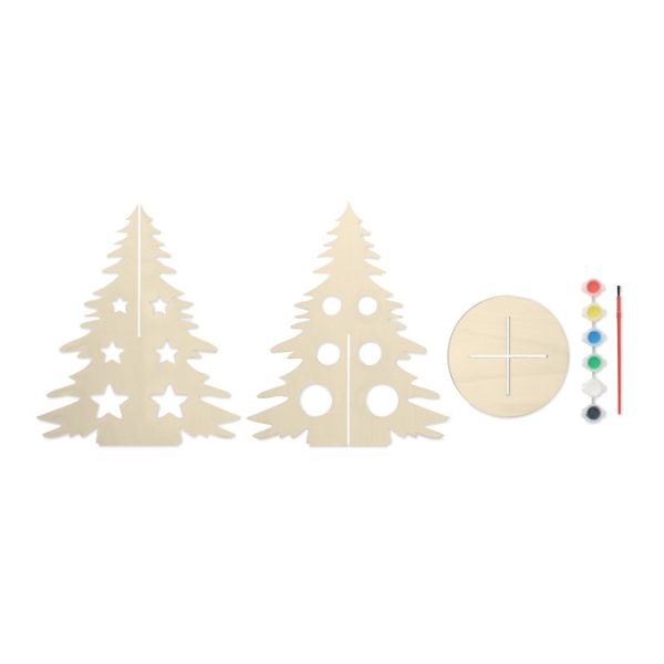 Drewniana choinka DIY P043082O