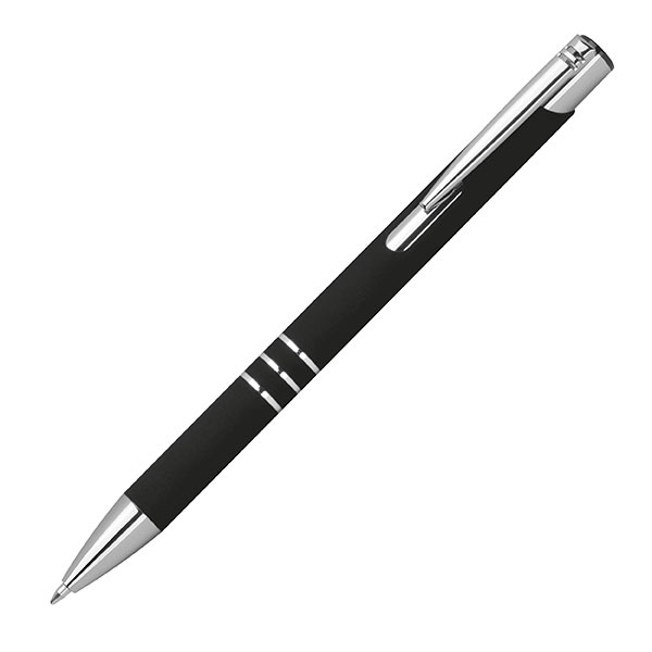 Długopis metalowy półżelowy soft touch DUNMORE P089673G EG-3991-W