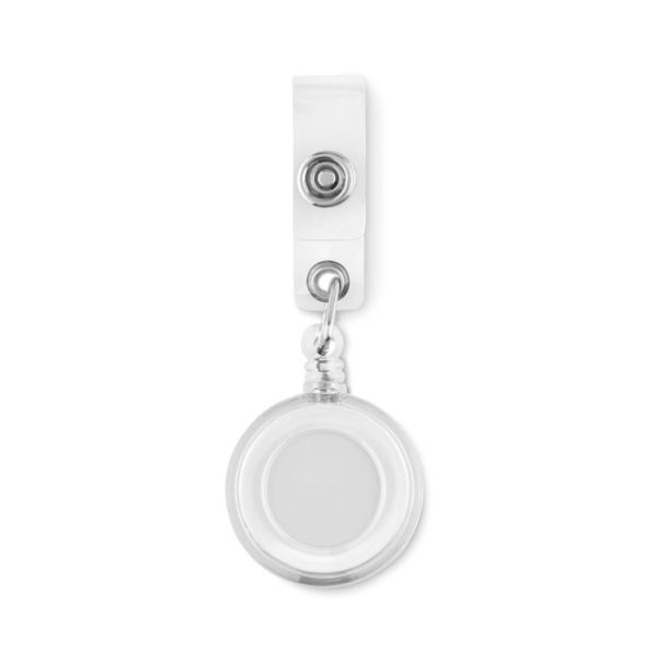 Zawieszka do plakietki P016860O przezroczysty bialy