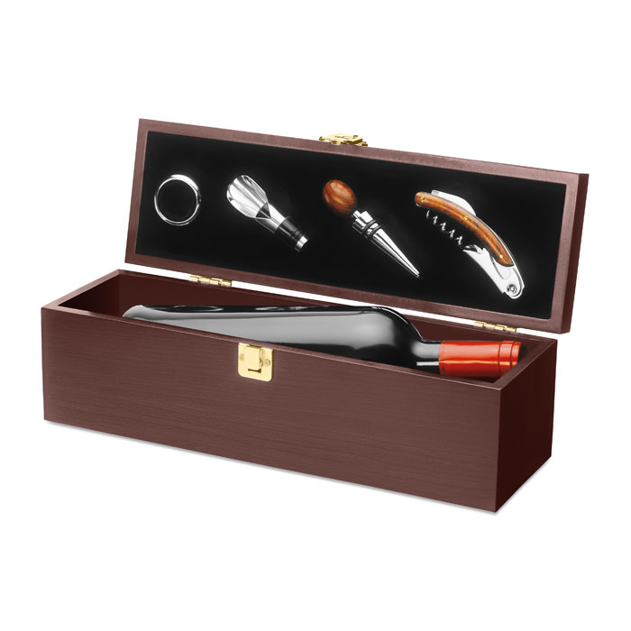 Drewniane pudełko na wino P017073O MI-KC2690-40