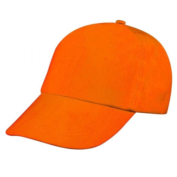 Czapka z daszkiem 5 paneli SANTA FE P088820G pomarańczowy