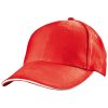 Czapka z daszkiem 6 paneli SAN FRANCISCO P087428G czerwony