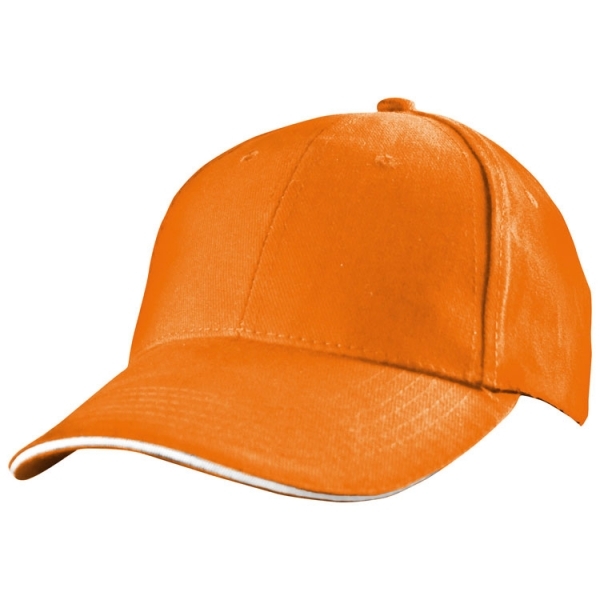 Czapka z daszkiem 6 paneli SAN FRANCISCO P087428G pomarańczowy