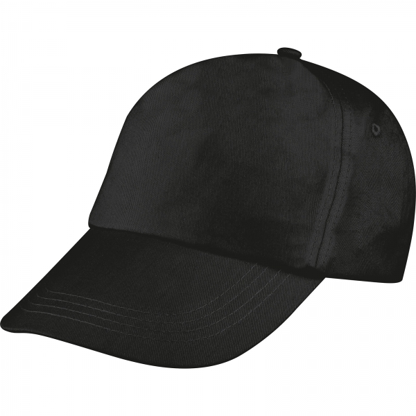 Czapka z daszkiem bawełniana 5 paneli P086549K czarny