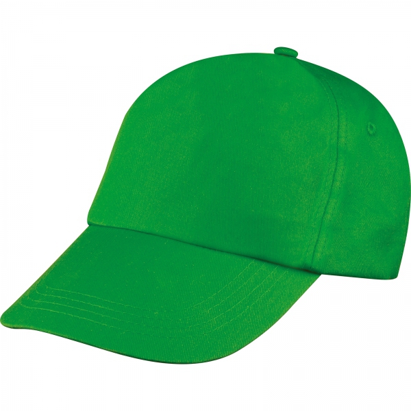 Czapka z daszkiem bawełniana 5 paneli P086549K zielony