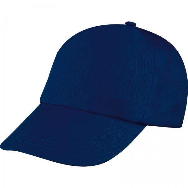Czapka z daszkiem bawełniana 5 paneli P086549K granatowy