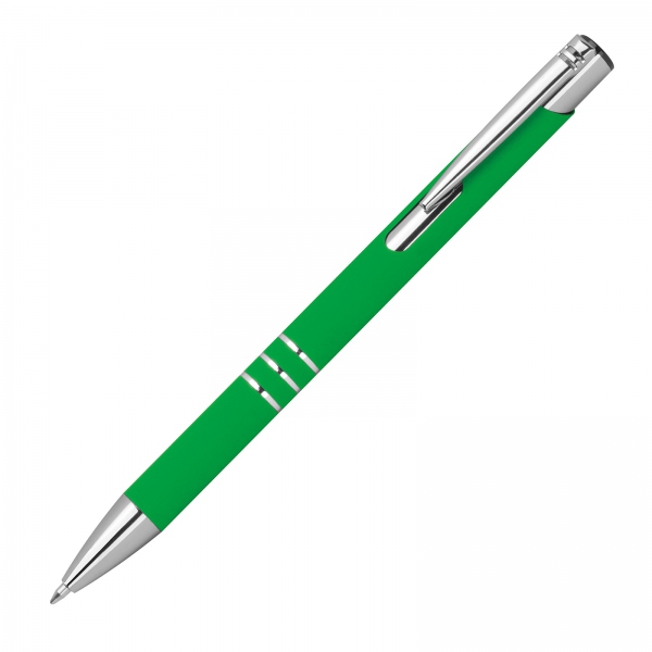 Długopis aluminiowy półżelowy soft touch P087285K zielony