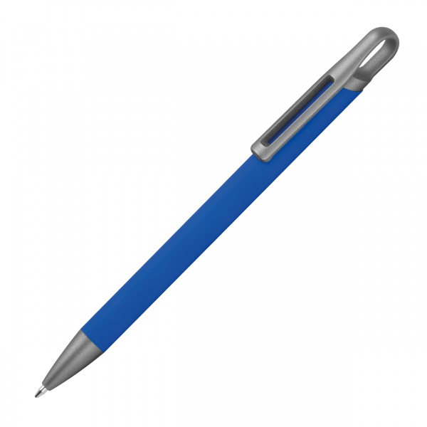 Długopis aluminiowy z recyklingu, półżelowy P101813K niebieski