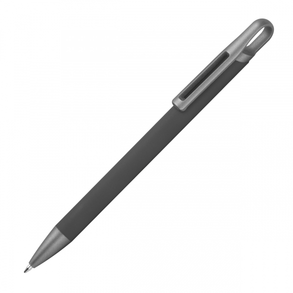 Długopis aluminiowy z recyklingu, półżelowy P101813K ciemnoszary