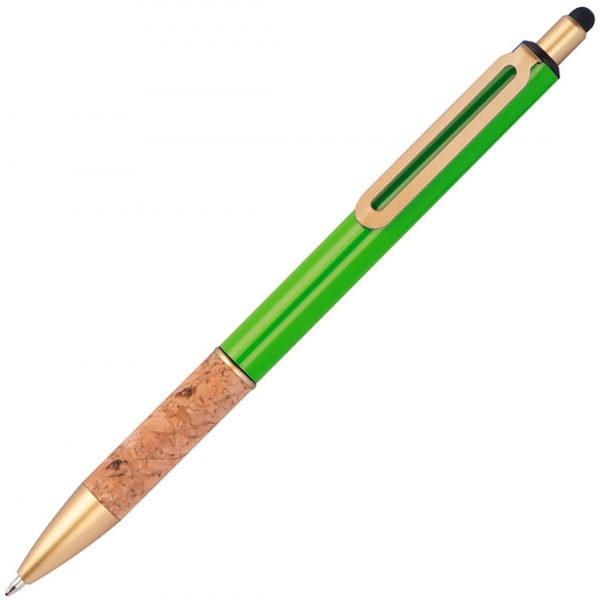 Długopis metalowy touch pen CAPRI P087784G jasnozielony