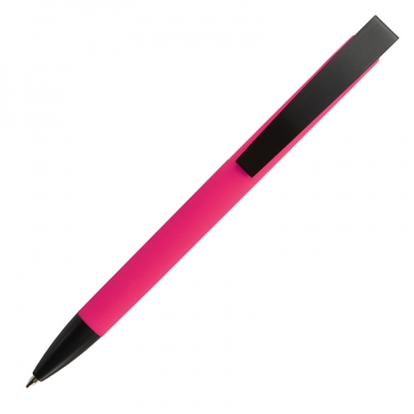 Długopis plastikowy soft touch BRESCIA P087483G EG-0099-W