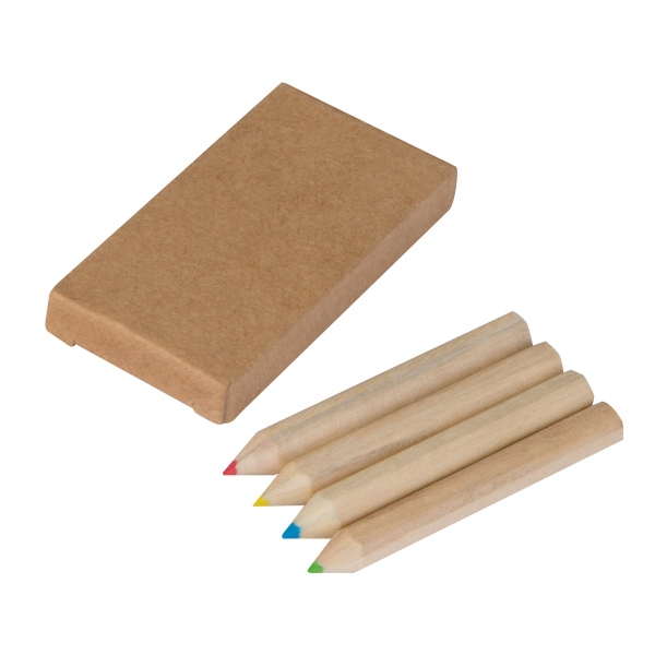 Kredki drewniane 4 kolory P085854K MC-1112801