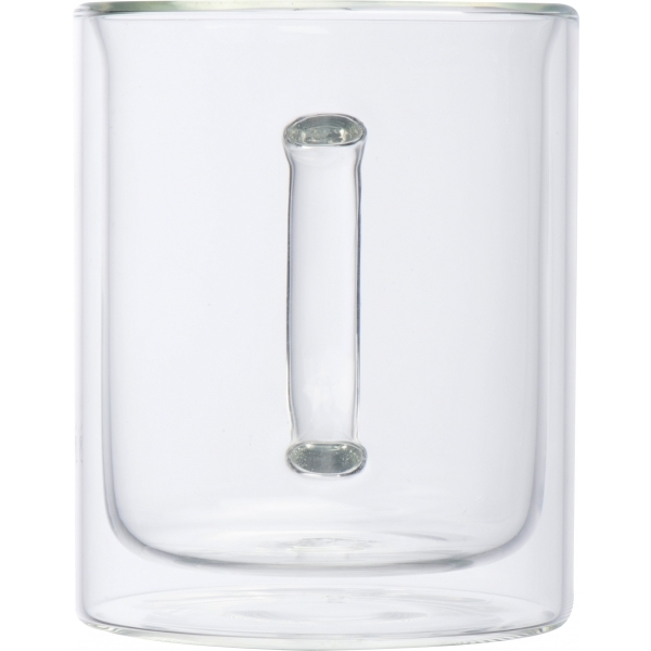 Kubek szklany z podwójnymi ściankami CARACAS 350 ml P089564G