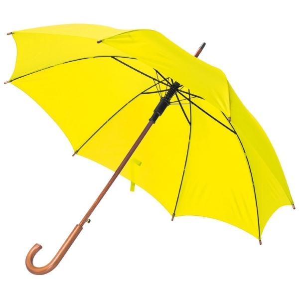 Parasol automatyczny drewniany NANCY P087595G żółty