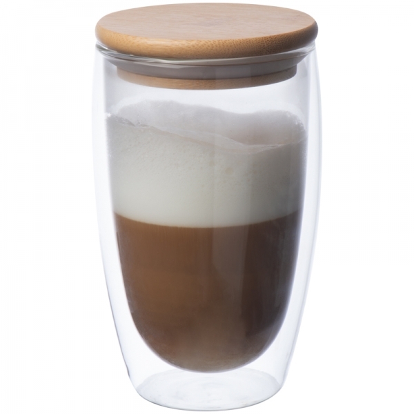 Szklanka z pokrywką ZAKOPANE 500 ml P088630G