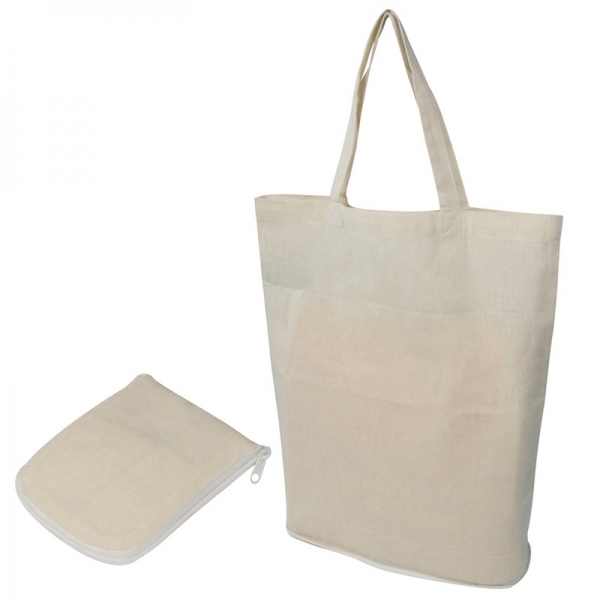 Torba bawełniana z krótkimi uszami składana 120 g/m2 FERRARA P088187G