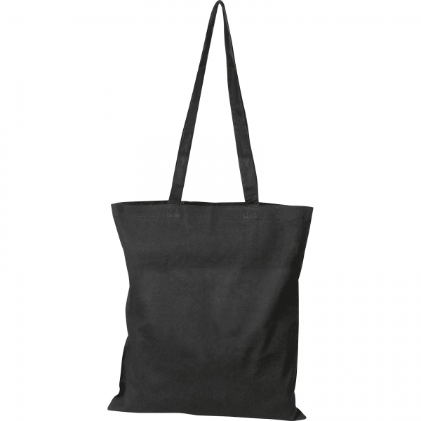 Torba bawełniana z długimi uszami 140 g/m2 P085767K czarny
