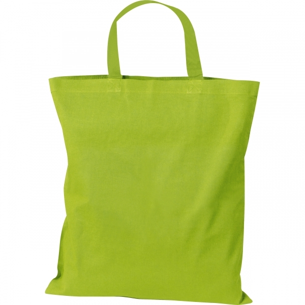 Torba bawełniana z krótkimi uszami 140 g/m2 BREGENZ P089397G jasnozielony