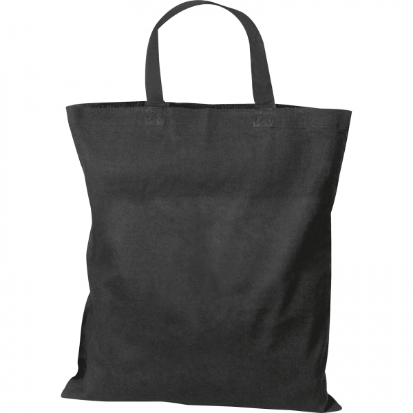 Torba bawełniana z krótkimi uszami 140 g/m2 P086964K czarny