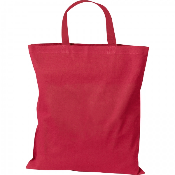 Torba bawełniana z krótkimi uszami 140 g/m2 P086964K czerwony