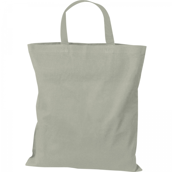Torba bawełniana z krótkimi uszami 140 g/m2 P086964K szary