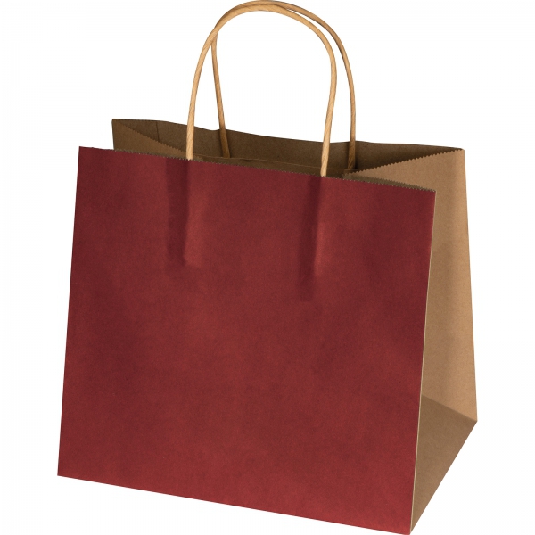 Torba papierowa mała 120 g/m2 P086587K bordowy